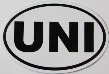 Sticker UNI Car Bumper